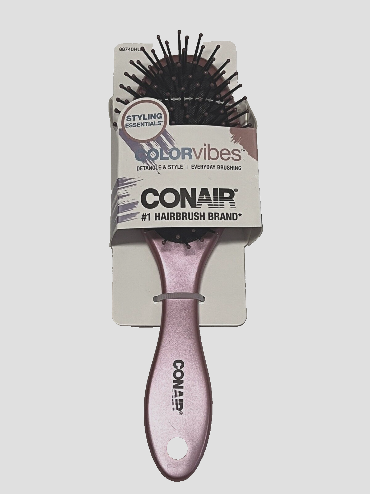 Conair Color Vibes Detangle & Style Hair Brush Pink (1 Brush) eBay