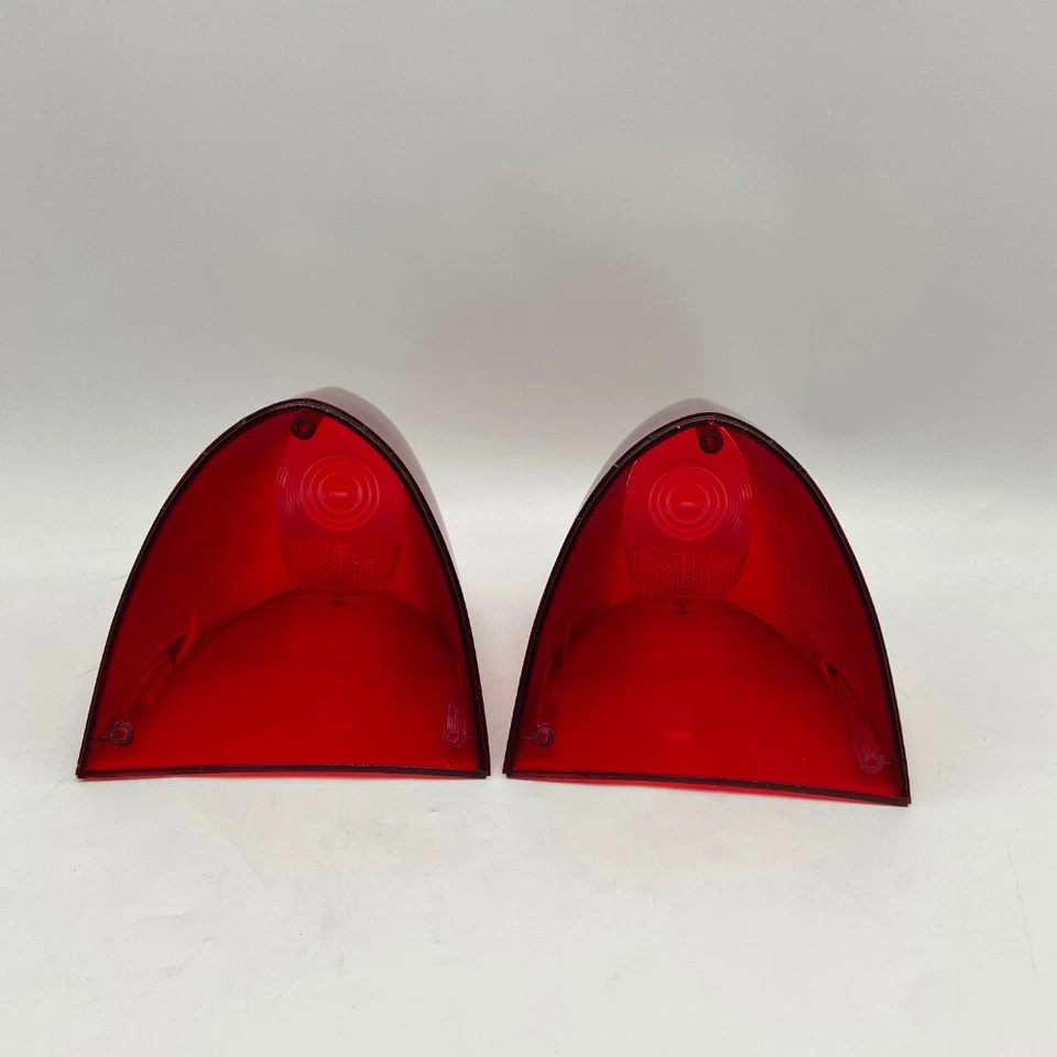 LH&RH Pair Packard Rear Tail Light Lenses Red For 1954-1955 Packard Clipper - Image 3 of 4