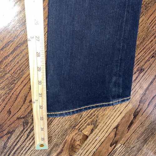 PRVCY Bootcut Jeans Women 25 Inseam 33 in. Dark wash blue - Picture 8 of 8