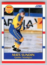 1990-91 Score - Prospect #398 Mats Sundin (RC)