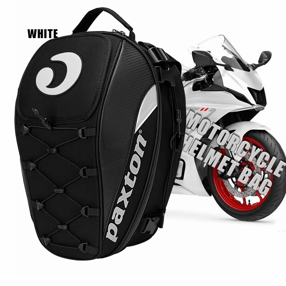 Motorcycle Rear Rack Seat Bag Waterproof Travel Luggage Helmet