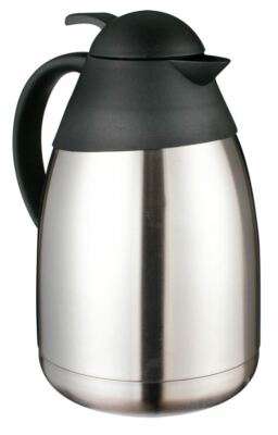 Thermoskanne 1,5L doppelwandiger mattierter Edelstahl mit Griff 95060111