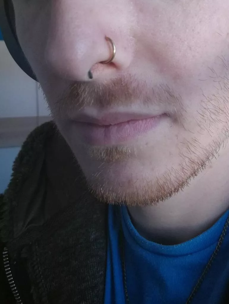 Gold lip ring hoop online