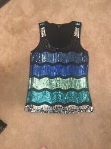 silver sequin top forever 21