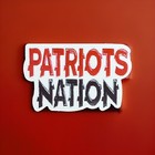 NEW ENGLAND PATRIOTS STICKER - DECAL - WATERPROOF - FREE SHIPPING