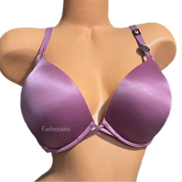 Victorias Secret Very Sexy Bombshell Add-2-Cups Push Up Bra Romance Pink 32D New