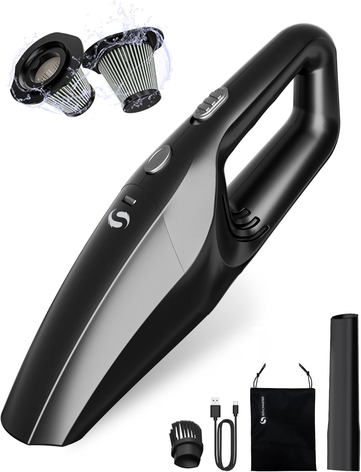 Car Vacuum Cleaner Cordless Rechargeable Handheld Vacuum 9Kpa Powerful Suction