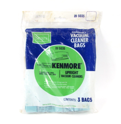 #ad Vintage Sears Upright Vacuum Cleaner Bags 20 5035 NOS 3 Pack SEALED $12.95