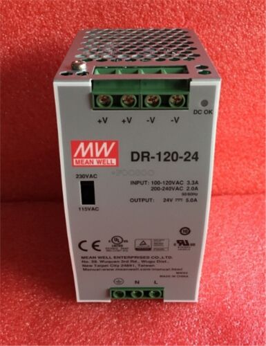Power Supply 1Pcs Meanwell DR-120-24 DR-120-24 bp - Picture 1 of 2