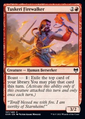 Tuskeri Firewalker - KHM MTG - Light Play