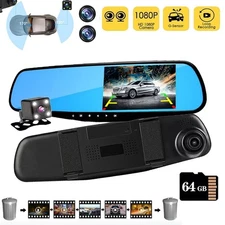 Car Video Dual Dash Cam 1080P Night Vision Function Large Screen Recorder NEW