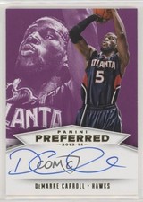 2013-14 Preferred Panini Signatures Purple 14/25 DeMarre Carroll #594 Auto 7m4