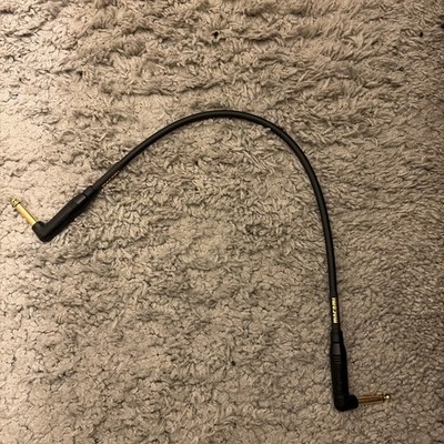 Mogami Gold GGTR15RR Guitar Instrument Patch Cable 1.5 Foot Angled