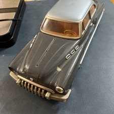 Fifties Model Toy 1950 Buick Sedan Dark Grey Tin Plate Friction Drive Model
