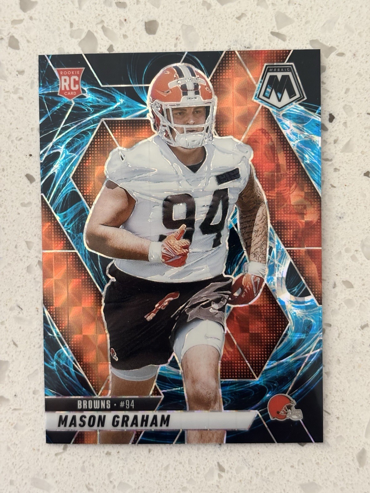 2025 Panini Mosaic NFL Mason Graham Genesis Prizm SSP #311 (RC)