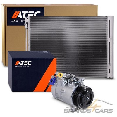 ATEC KOMPRESSOR + KONDENSATOR SET KLIMAANLAGE FÜR BMW 5-ER F10 F11 F07 7-ER F01