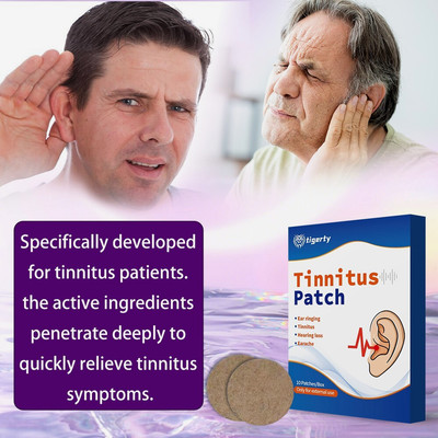 10pcs Tinnitus Relief Patch, Natural Herb Ear Stickers Hearing Comfort Noise Pad