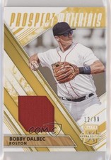 2019 Panini Elite Extra Edition Prospect Materials Gold 12/99 Bobby Dalbec uk2