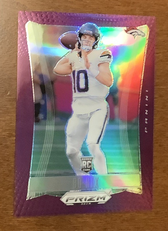 2024 Panini Prizm Deca - Bo Nix #92 Purple Prizm /99 (RC)