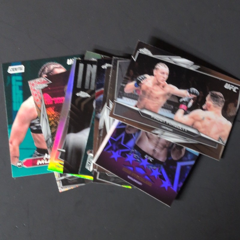 Topps 2025 UFC 13-Card Lot Topps Chrome/Stadium Club
