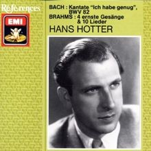 Hotter singt Bach und Brahms von Hotter,Hans | CD | Zustand sehr gut