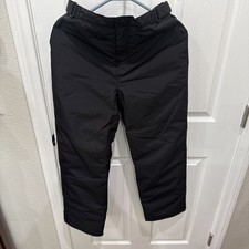 Childrens Place Snow Pants Insulated Fleece Lined Water Resistant Black Youth 12