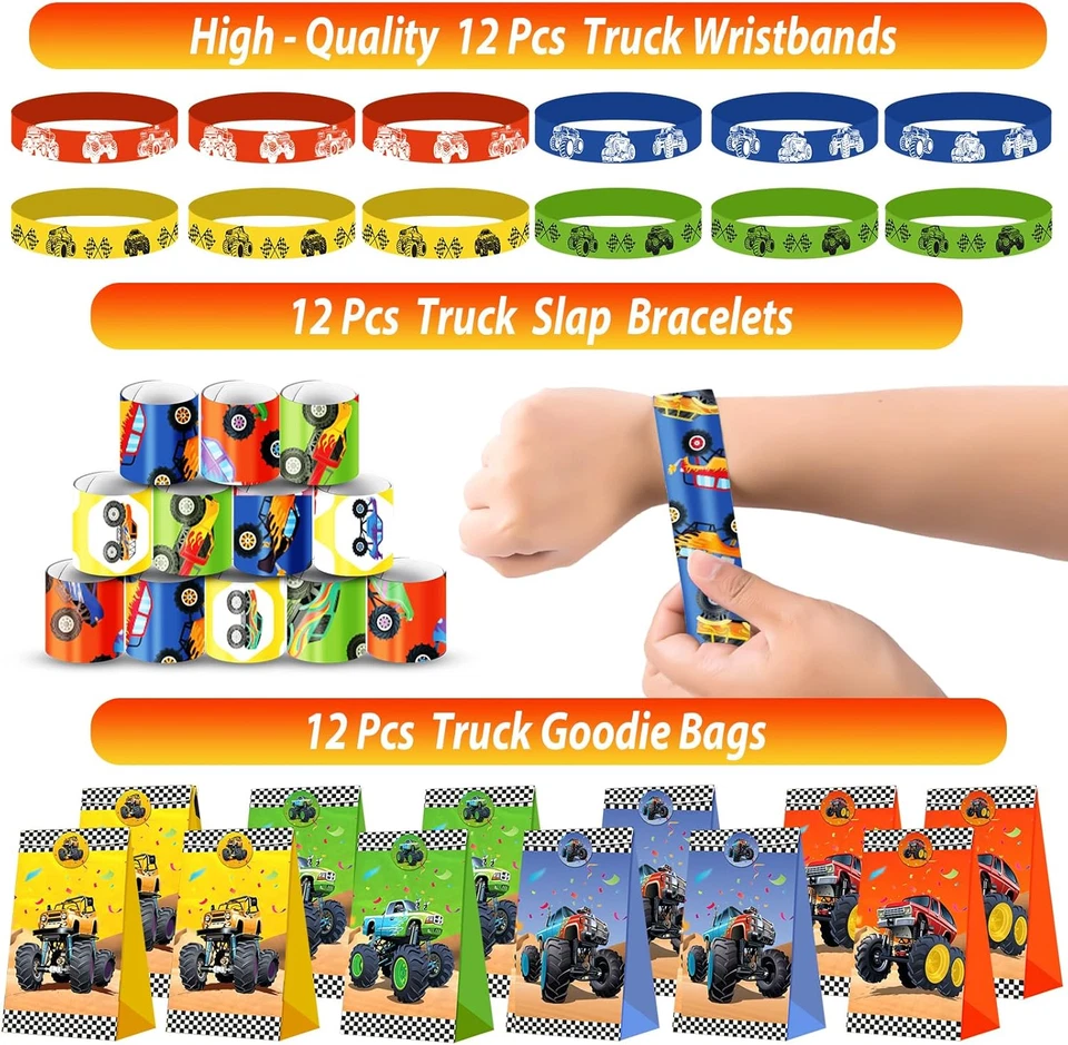 232 ШТ. Товары для Вечеринки Предпочтения для Грузовика Украшения для Дня Рождения Товары для Грузовика Вечеринки f - Изображение 4 из 4