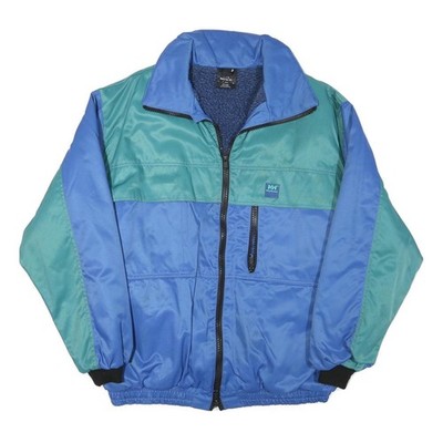 HELLY HANSEN Herren Outdoorjacke Blau Grün XL Polyester-Mix Mit Reißverschluss