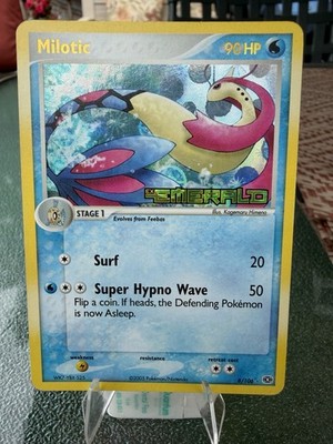 Pokemon EX Emerald Milotic 8/106 Reverse Holo Rare MP