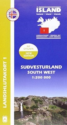 SOUTH WEST ICELAND MAP 1 200 000 REGIONA by MENNING, MAL Self Help Business