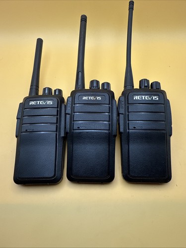 Lot Of 3 Retevis RT21 UHF 16-Channel Two-Way Radio NO CHARGR And No Batteries