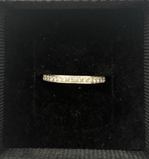 18 Carat White Gold And Diamond Full Eternity Ring. 0.46ct. 1.68grams. Size L.