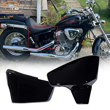 Gloss Black Battery Side Fairing Covers For Honda Shadow VLX 600 VT600C 1999-07