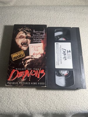 Night Of The Demons Vhs Tapes 1988 Rare Cult Classic Horror 80s Nostalgia Scary