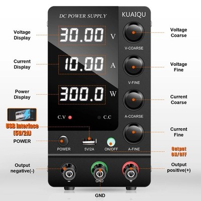 Cache Programmable High-power Adjustable DC Regulated Power Supply 30V