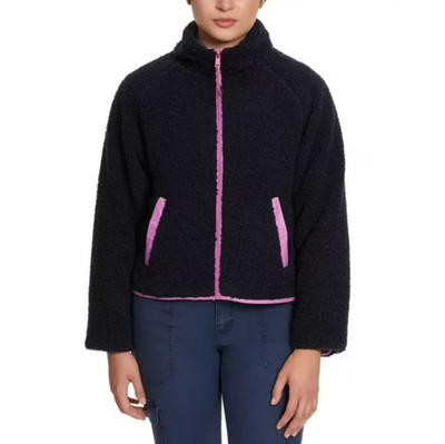 Bass Outdoor Reversible Jacket Navy Blazer/Spring Crocus Sherpa/Nylon, S