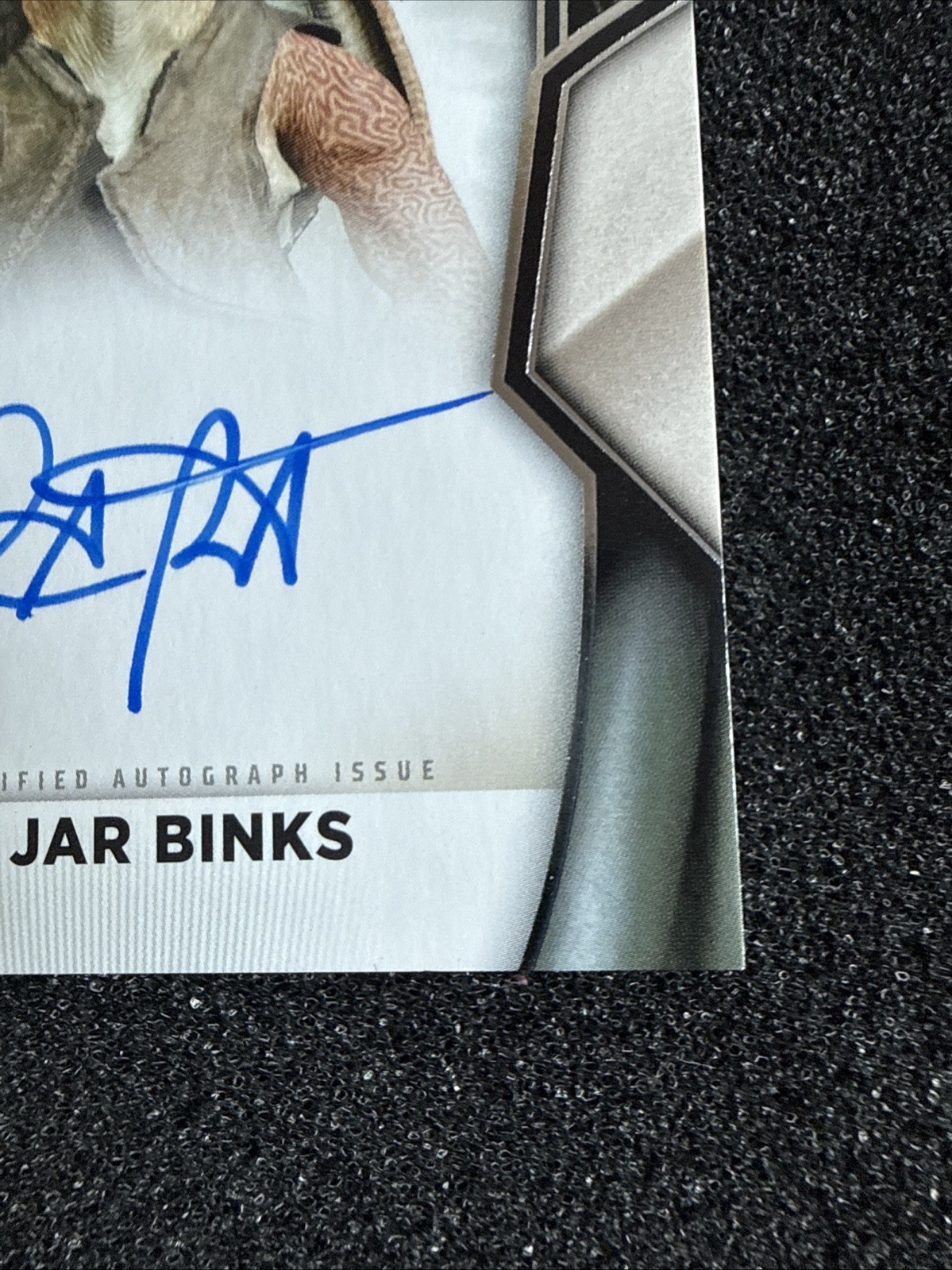 2025 Topps Star Wars Masterwork #A-AB Ahmed Best JAR JAR BINKS On Card Auto view 3