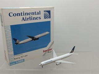 HERPA 1:500 512381 BOEING 767 400 CONTINENTAL AIRLINES