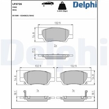 Delphi Bremsbeläge vorne für Hyundai i10 3 1,0 T-Gdi