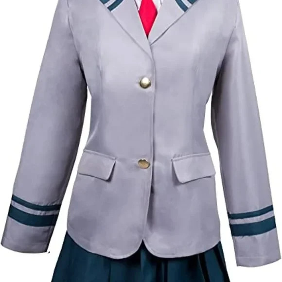 My Boku no Hero Academia Tsuyu Disfraz Vestido Niñas Escuela Uni XXL 2X NUEVO