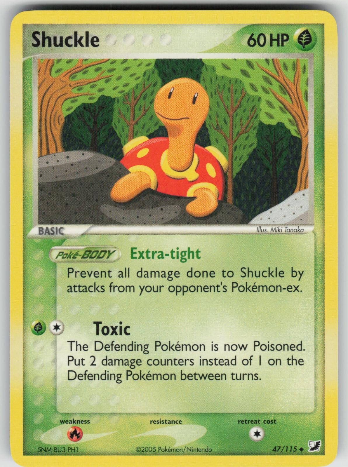 Shuckle 47/115 Uncommon Unseen Forces Pokemon Near Mint