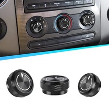 Black Air Conditioning Temperature Control Knob Buttons For Ford F-150 2004-2008