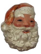 Vintage 1960s Christmas Santa Claus 9 Styrofoam Wall Hanging