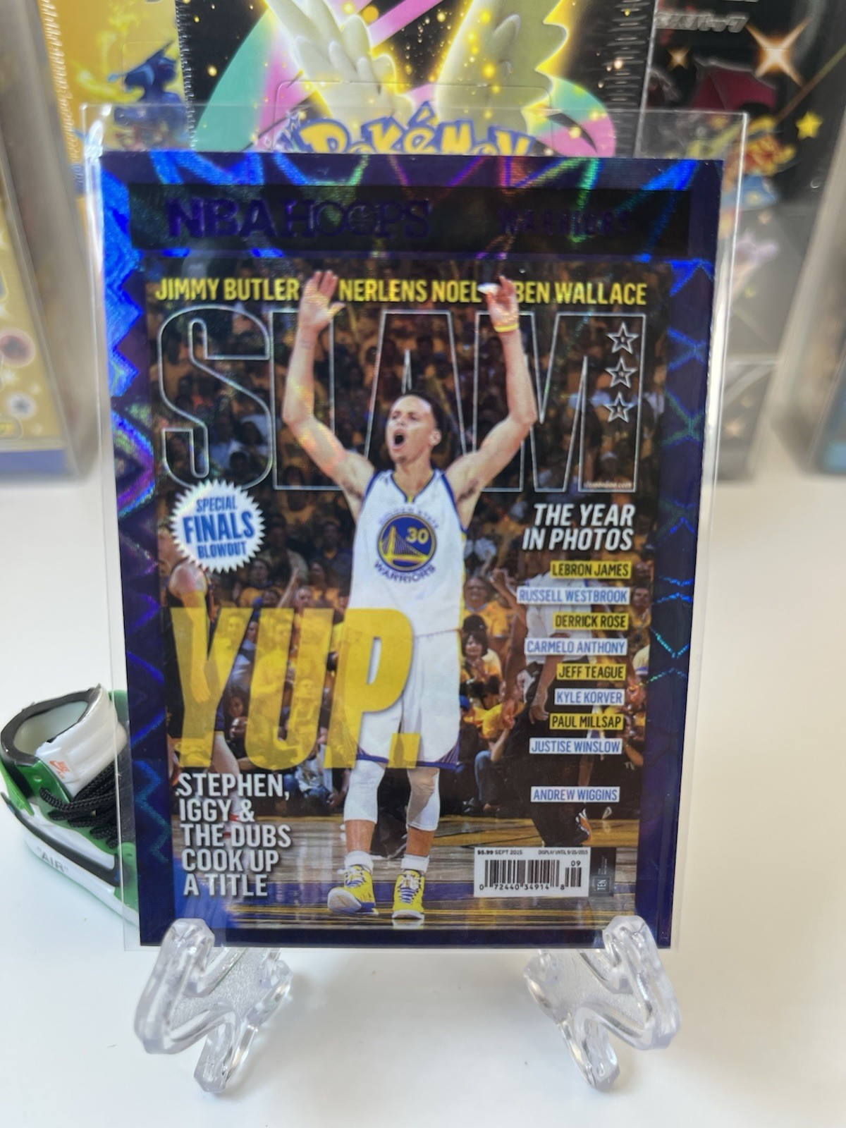 2020-21 Panini NBA Hoops Slam Purple Explosion Steph Curry Golden State Warriors