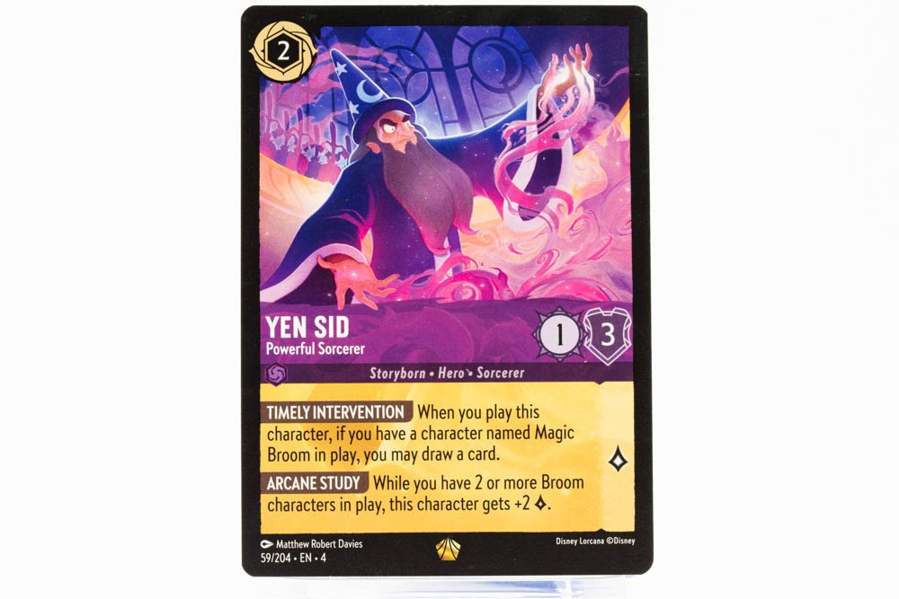 Yen Sid - Powerful Sorcerer Lorcana Ursula's Return 59/204 Legendary NM