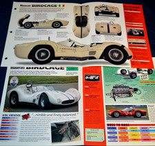 1960 Maserati Birdcage Tipo 61 Specs Info Original Poster Brochure Vintage 60