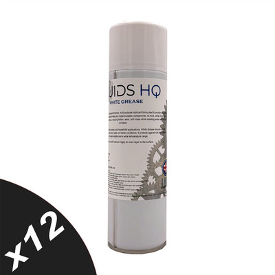 FluidsHQ White Fettspray Mehrzweck Pflegefett Schmiermittel 12x500ml