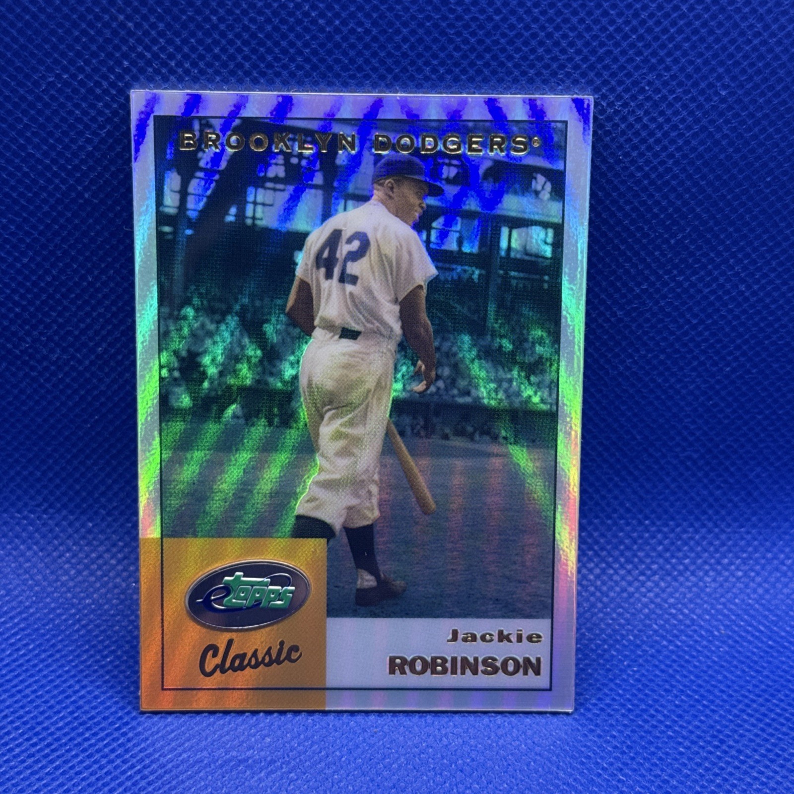 Jackie Robinson #ETC16 Baseball Cards 2002 Etopps Classic trading card — raw and PSA graded price guide