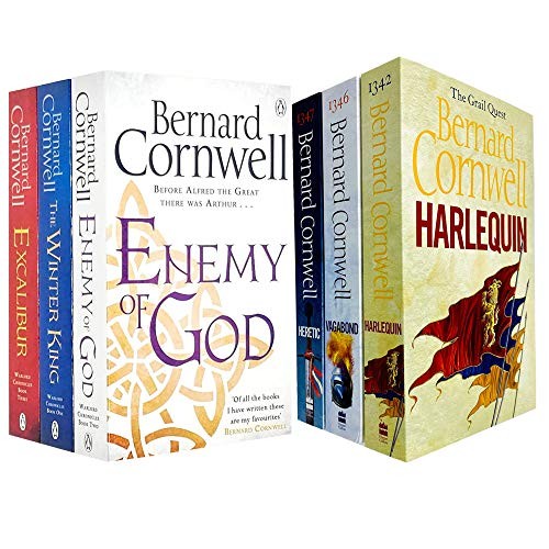 Warlord Chronicles Series & The Grail Quest Series 6 Books Co | Bernard Cornwell