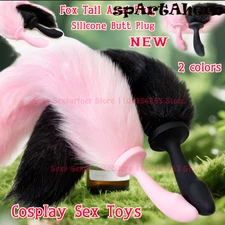 NEW Sexy Fox Anal Plug Tail Silicone Butt Plug Dildos Cosplay Anal Toy For Women